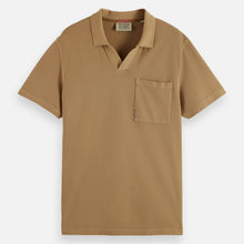 Garment-Dyed Pique Relaxed Fit Pocket Polo - Tannin