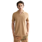 Garment-Dyed Pique Relaxed Fit Pocket Polo - Tannin