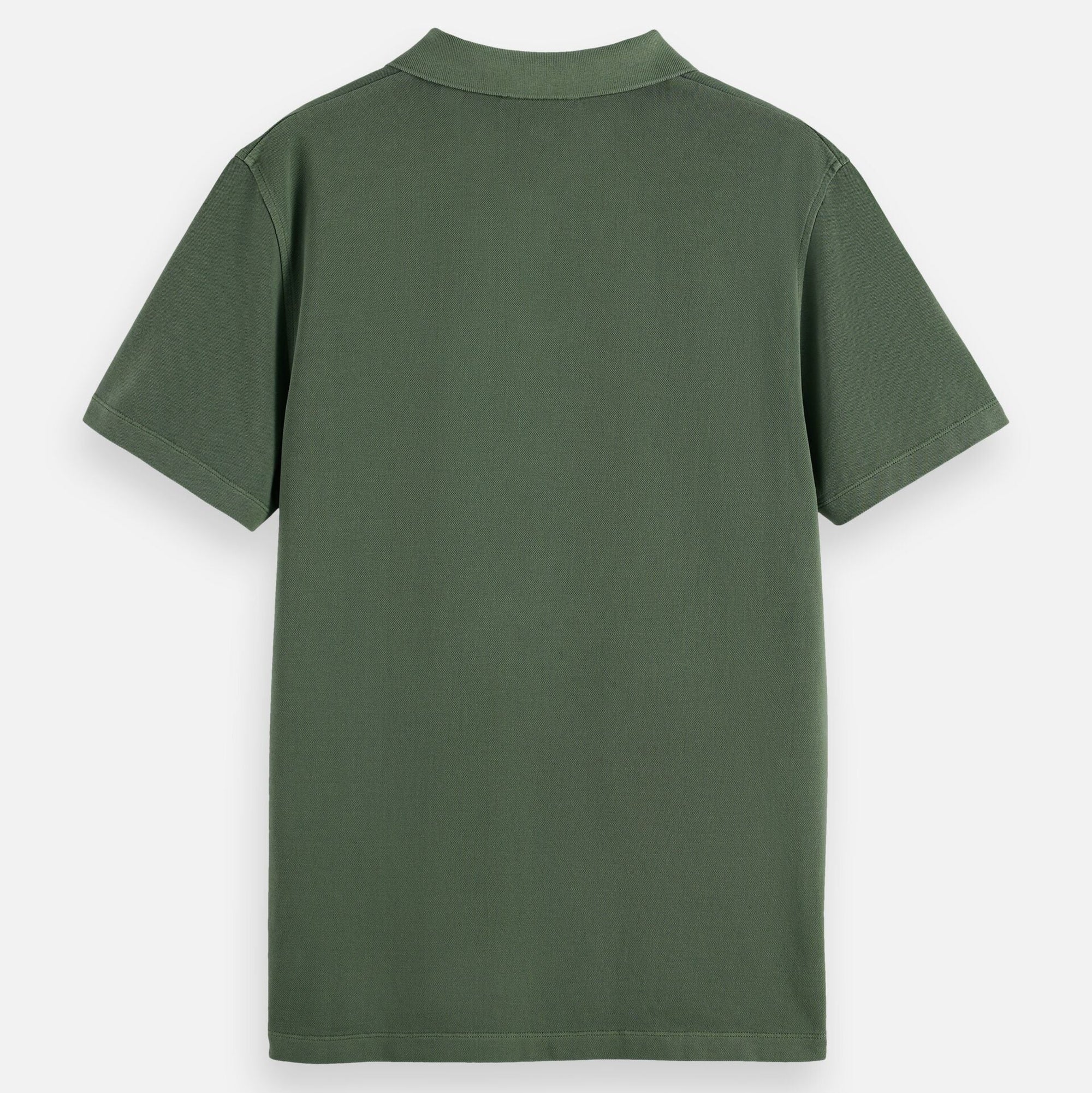 Garment-Dyed Pique Relaxed Fit Pocket Polo - Thyme