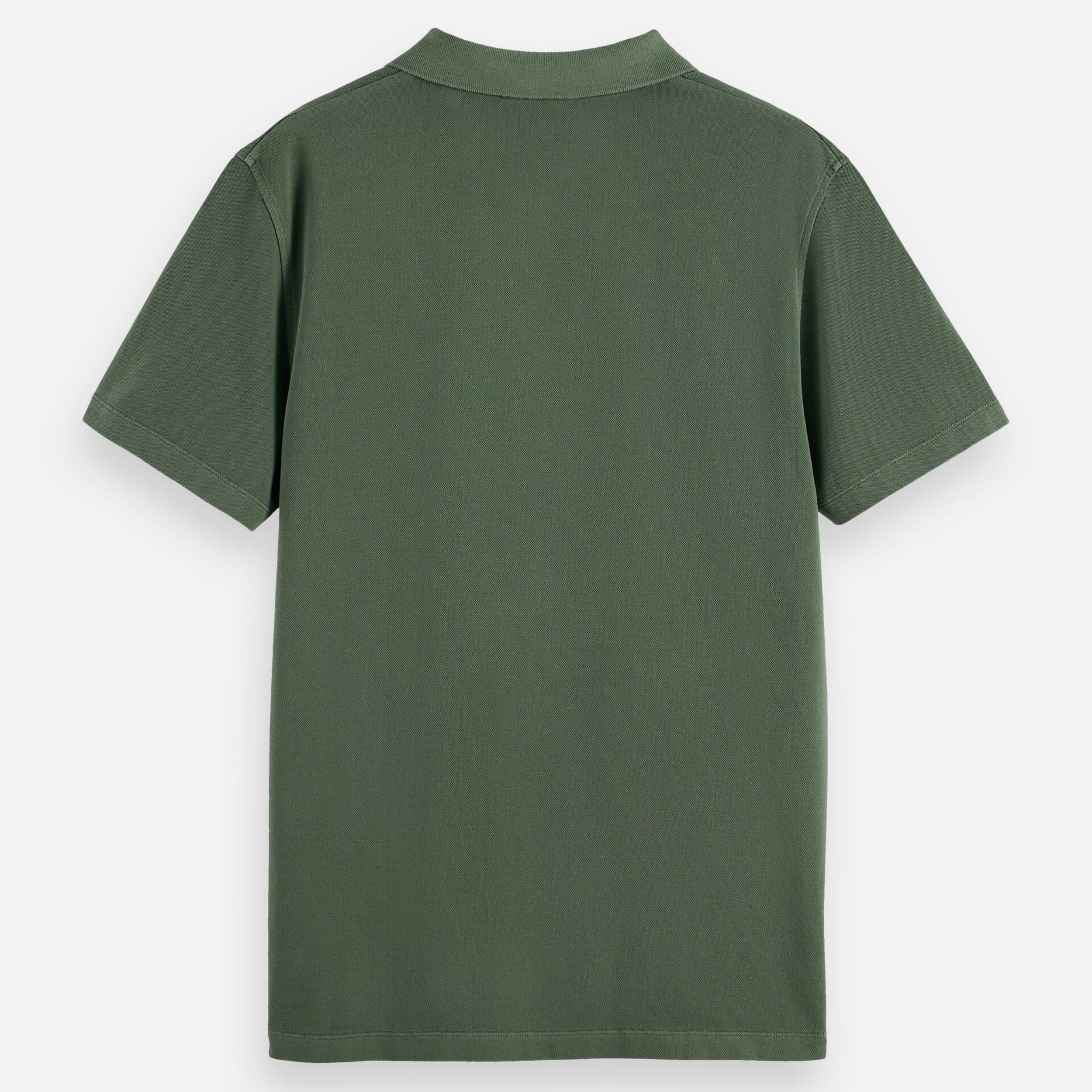 Garment-Dyed Pique Relaxed Fit Pocket Polo - Thyme