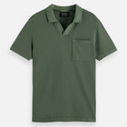 Garment-Dyed Pique Relaxed Fit Pocket Polo - Thyme