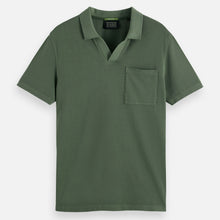 Garment-Dyed Pique Relaxed Fit Pocket Polo - Thyme