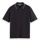 Structured Relaxed Fit Polo - Meteorite