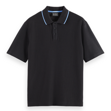 Structured Relaxed Fit Polo - Meteorite