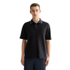 Structured Relaxed Fit Polo - Meteorite