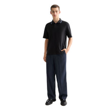 Structured Relaxed Fit Polo - Meteorite