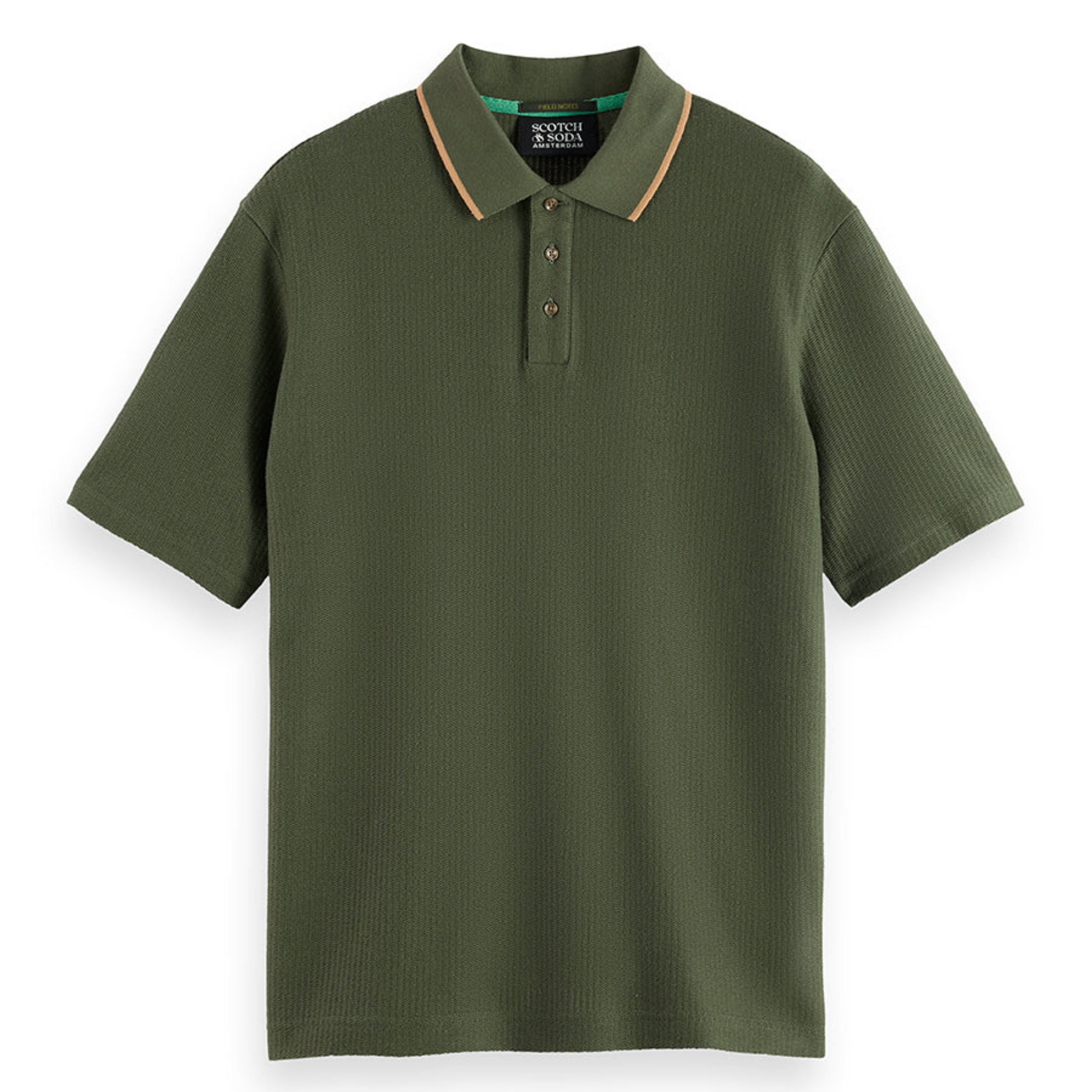 Structured Relaxed Fit Polo - Thyme