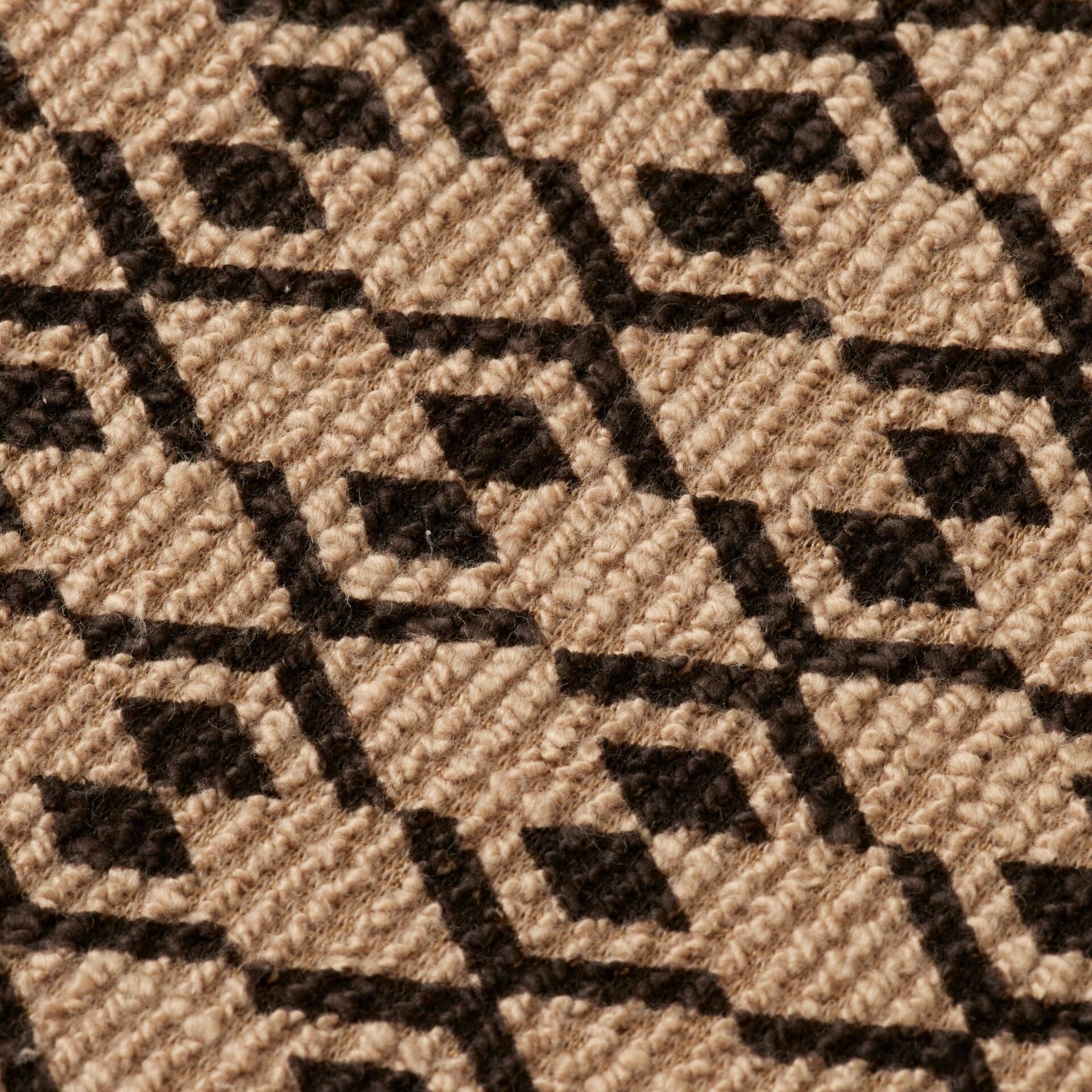 Towelling Printed Relaxed Fit Polo - Tannin