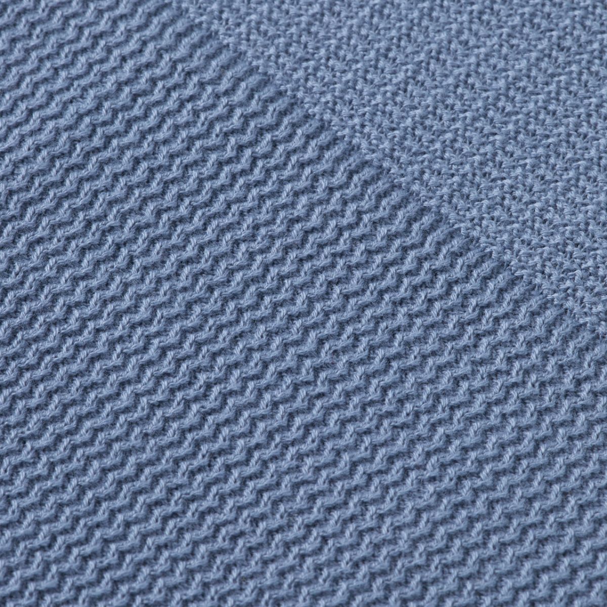 Knitted Regular Fit Polo - Faded Denim