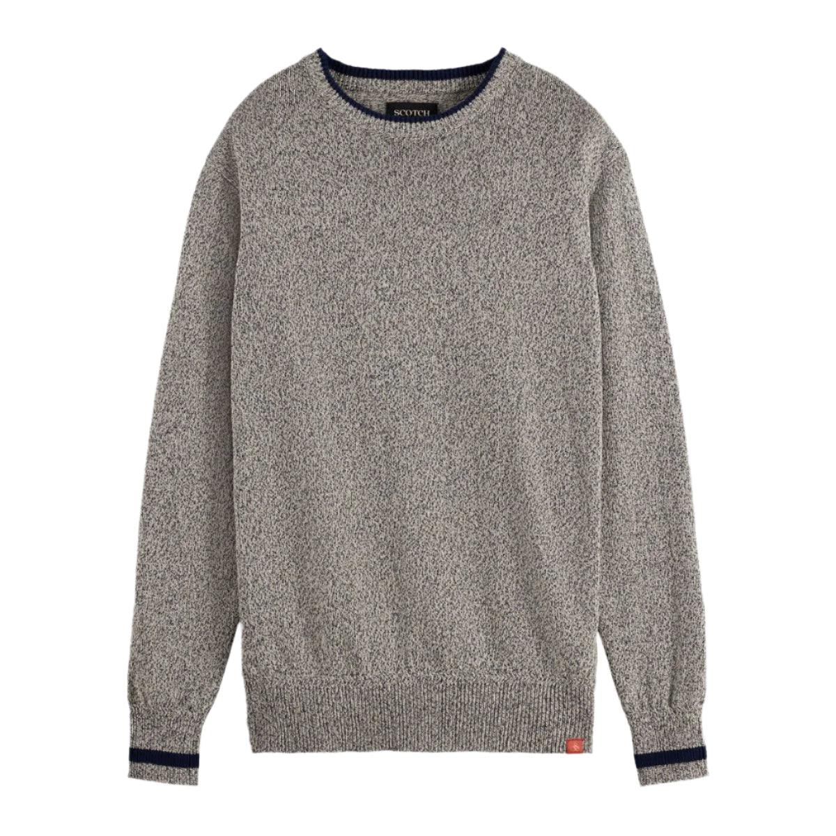 Melange Regular Fit Crew Neck - Plaza Taupe Melange