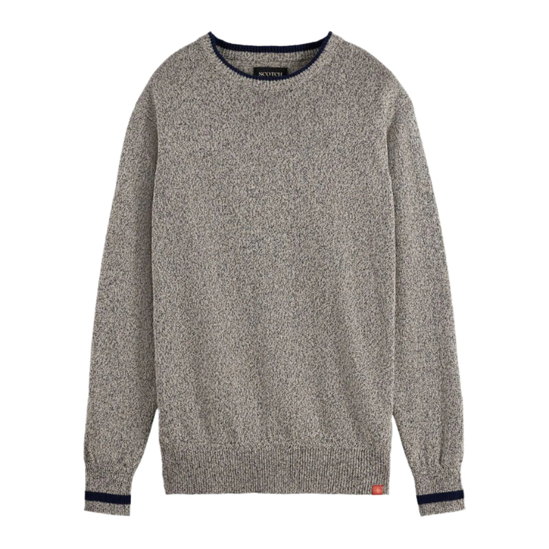Melange Regular Fit Crew Neck - Plaza Taupe Melange