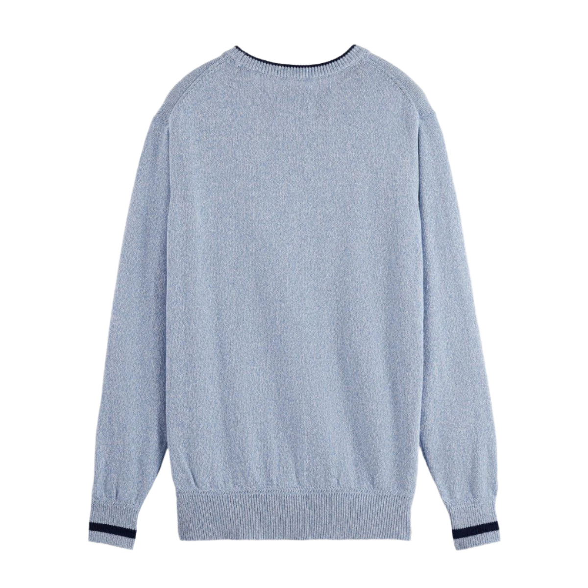 Melange Regular Fit Crew Neck - Faded Denim Melange