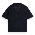 Jacquard Knitted Short Sleeve Shirt - Sky Captain