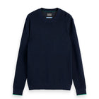 Linnen Blend Crew Neck - Sky Captain