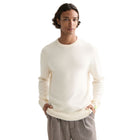 Soft Knit Regular Fit Crew Neck - Eggnog
