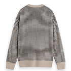 Chenille Dropped Shoulder Pullover - Grey Melange