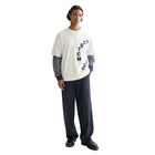 Loose Fit Applique T-Shirt - Eggnog