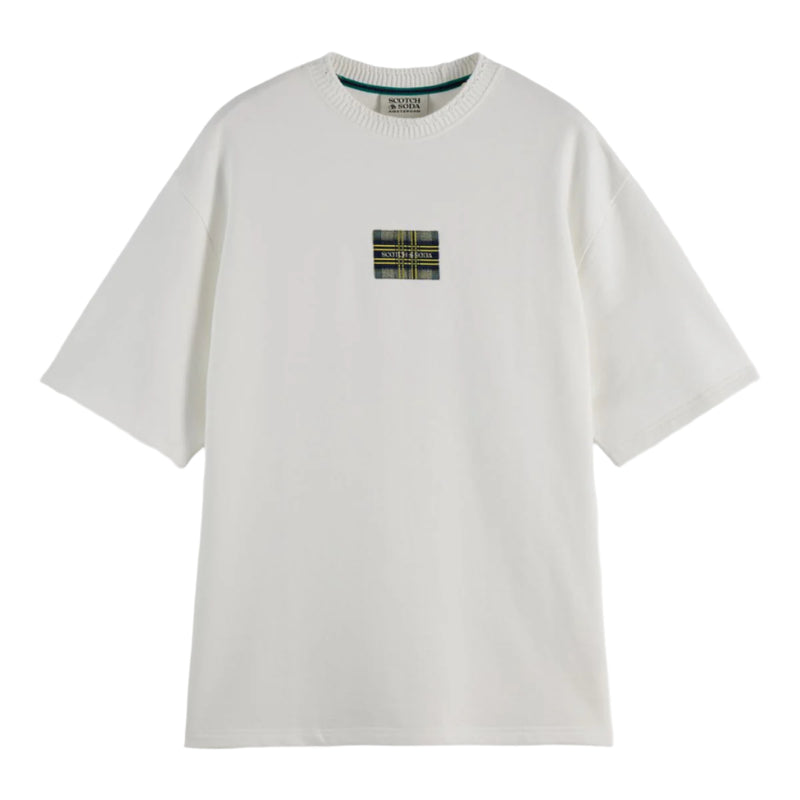 Loose Fit Label T-Shirt - Bright White