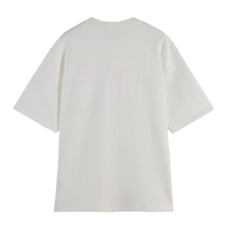 Loose Fit Label T-Shirt - Bright White