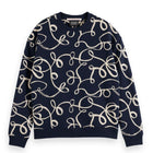 Aop Sweatshirt - Aop Ribbon Navy