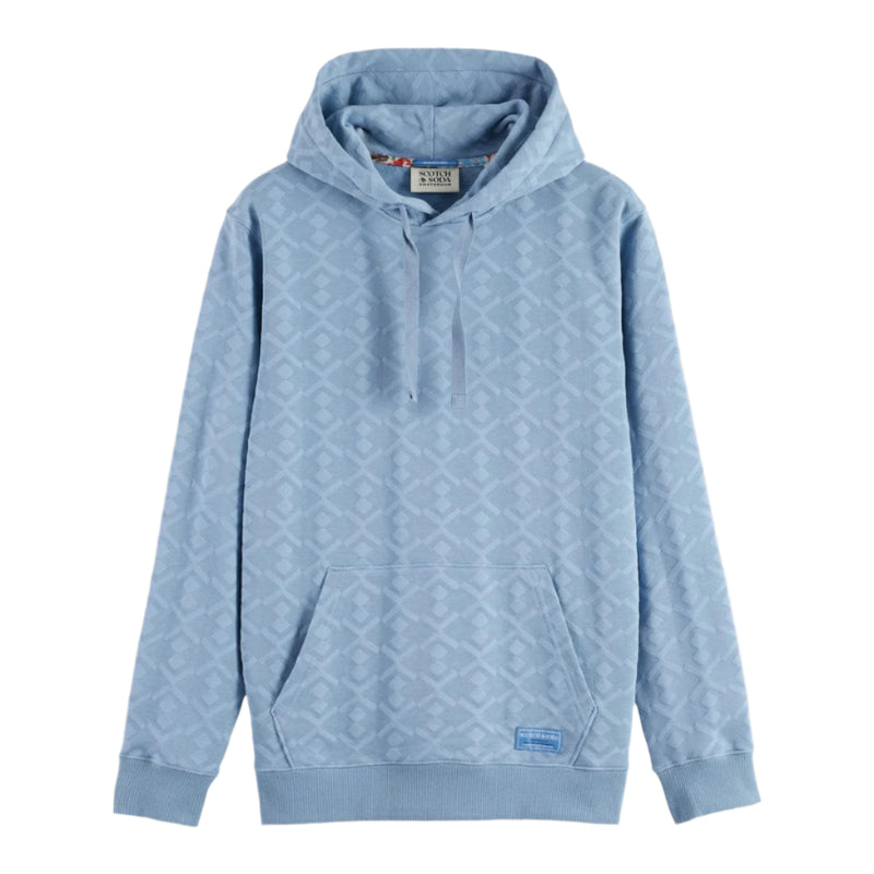 Jacquard Terry Hoodie - Faded Denim