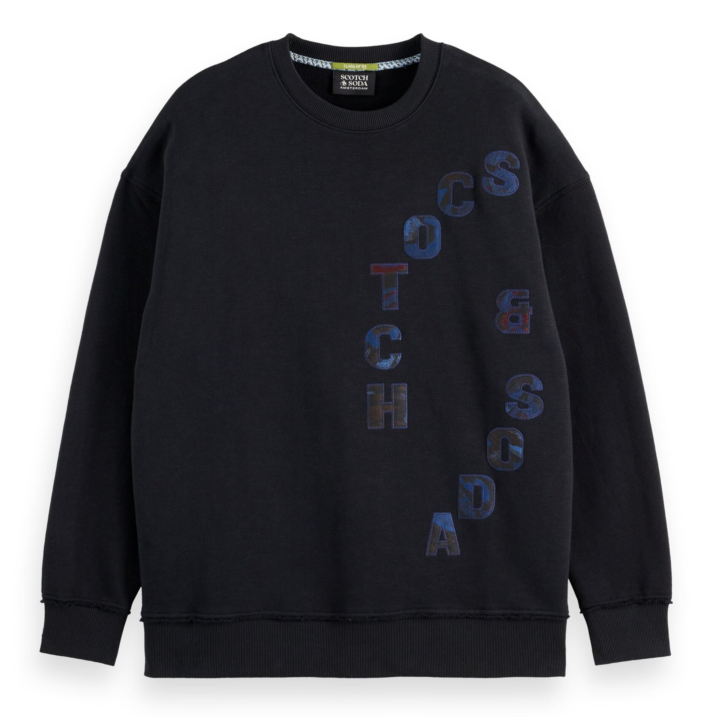 Loose Fit Applique Sweatshirt - Meteorite