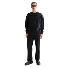 Loose Fit Applique Sweatshirt - Meteorite