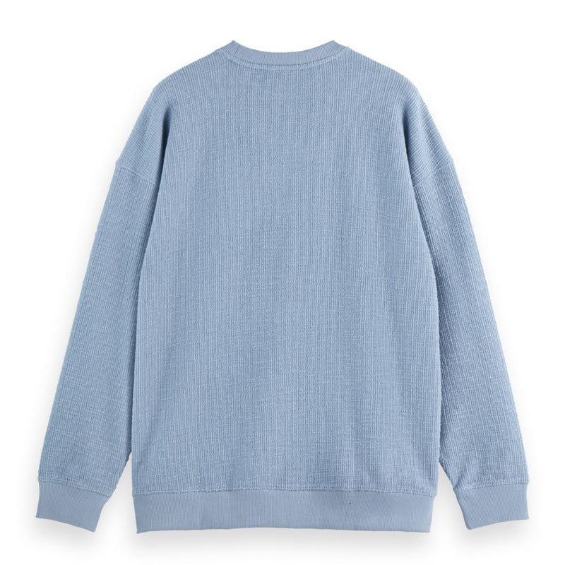 Textured Sweatshirt - Faded Denim
