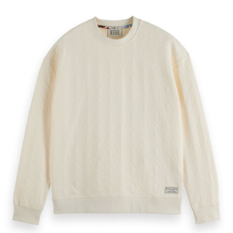 Jacquard Terry Sweatshirt - Eggnog