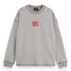 Loose Fit Label Sweatshirt - Grey Melange