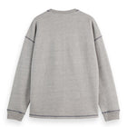 Loose Fit Label Sweatshirt - Grey Melange