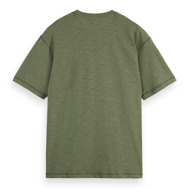 Relaxed Fit Patchwork Pocket T-Shirt - Thyme