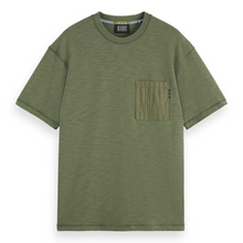 Relaxed Fit Patchwork Pocket T-Shirt - Thyme