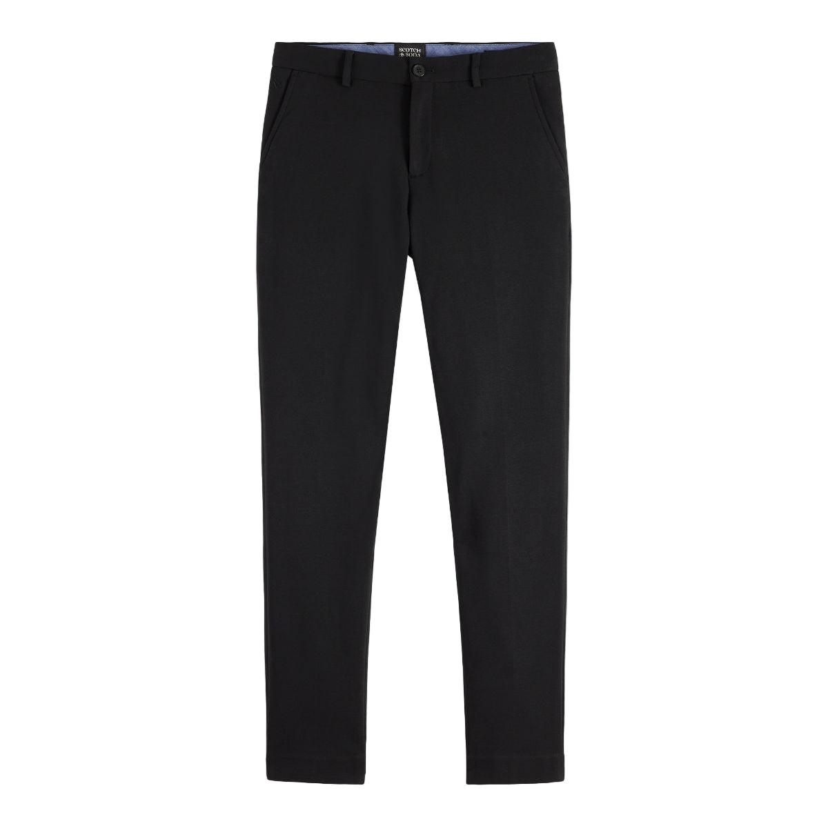 Mott Tailored Knitted Yarn Dyed Chino - Black