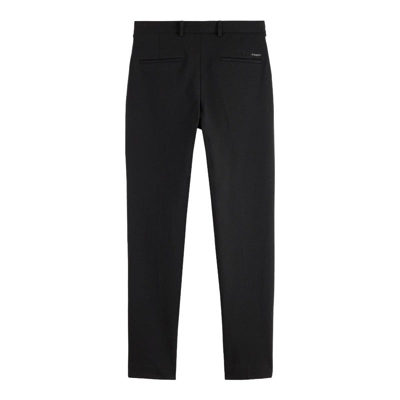 Mott Tailored Knitted Yarn Dyed Chino - Black