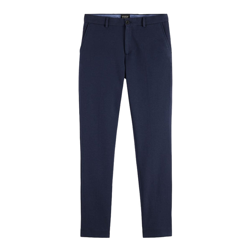 Mott Tailored Knitted Yarn Dyed Chino - Navy