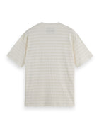 Relaxed Fit Horizonal Textured T-Shirt - Eggnog