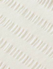 Relaxed Fit Horizonal Textured T-Shirt - Eggnog