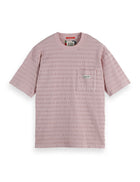 Relaxed Fit Horizonal Textured T-Shirt - Burnished Lilac