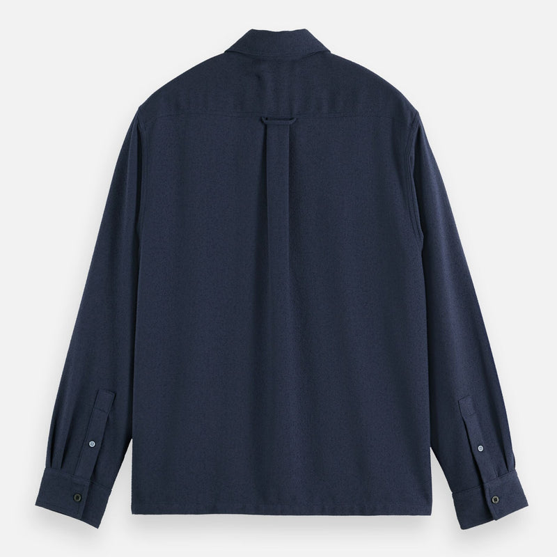 Relaxed-Fit Textured Shirt - Peacoat