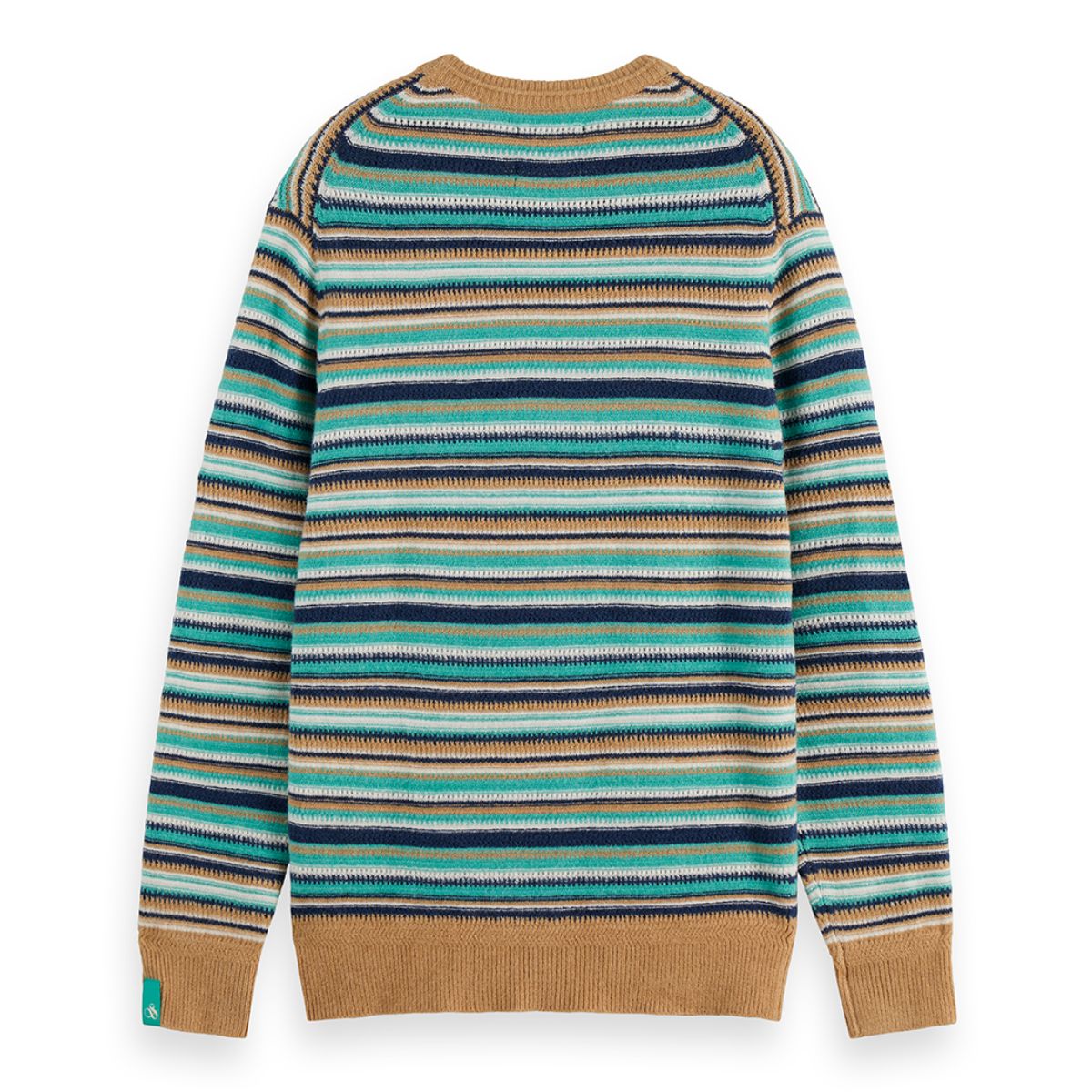 Soft Knit Striped Regular Fit Pullover - Tannin Multi Stripe