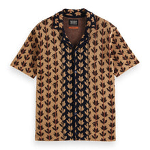 Knitted Short Sleeve Shirt - Leafs Aop