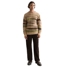 Fluffy Alpaca Wool Blend Crew Neck - Tannin