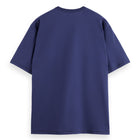 Loose Fit Embroidery T-Shirt - Peacoat