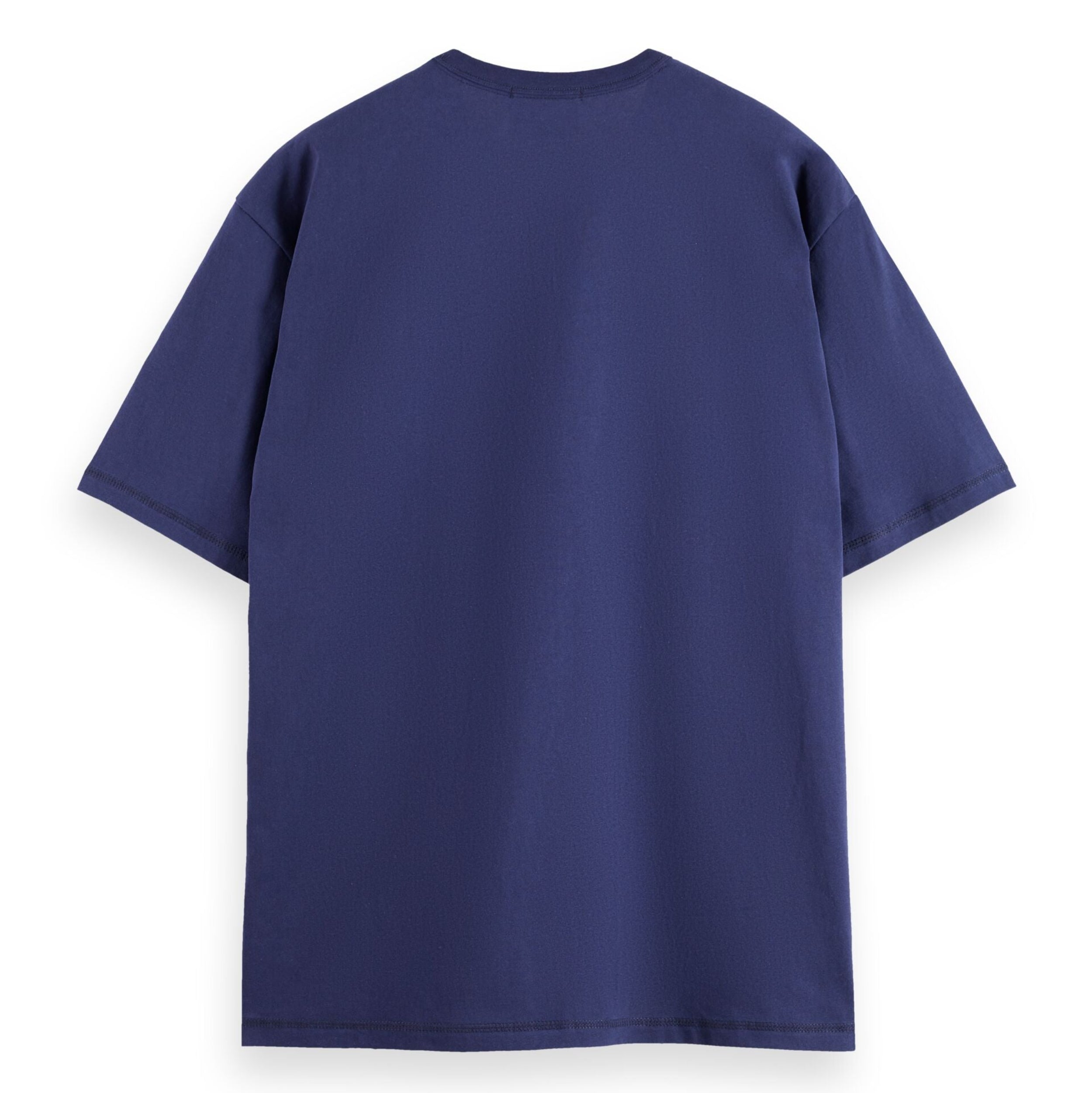 Loose Fit Embroidery T-Shirt - Peacoat