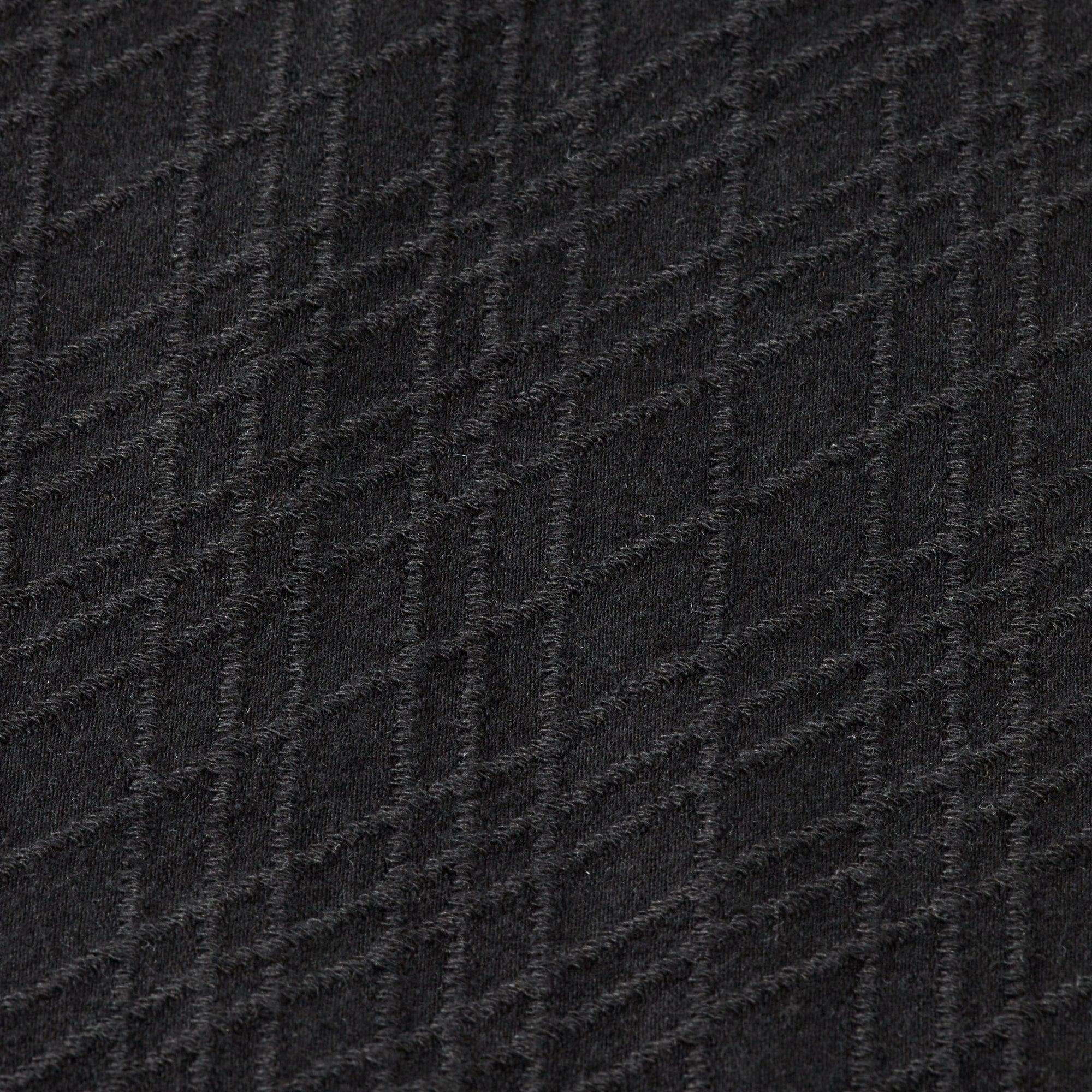 Relaxed Fit Jacquard Knit T-Shirt - Anthracite