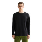 Relaxed Fit Jacquard Knit T-Shirt - Anthracite