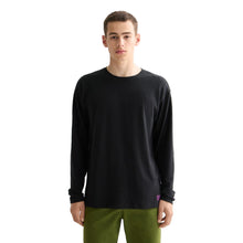 Relaxed Fit Jacquard Knit T-Shirt - Anthracite