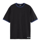 Relaxed Fit Bound Neckline T-Shirt - Meteorite