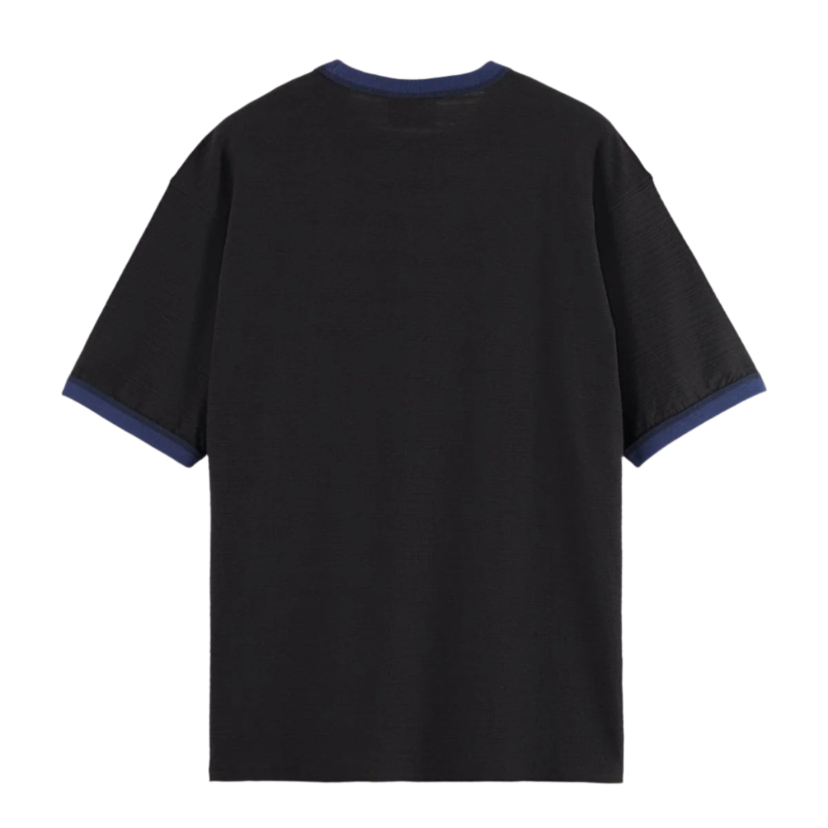 Relaxed Fit Bound Neckline T-Shirt - Meteorite